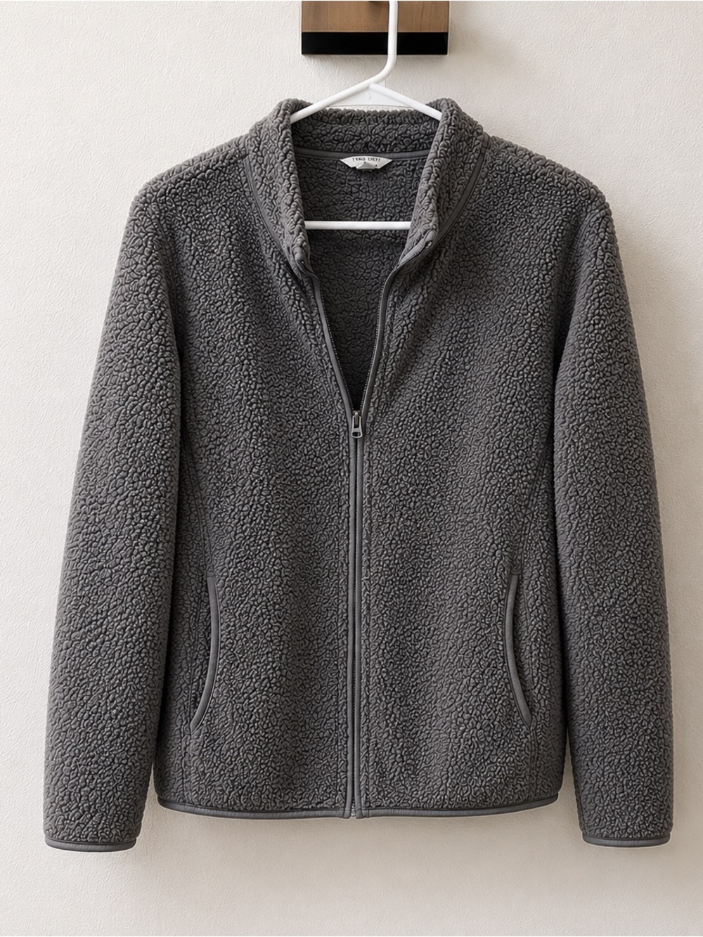 Womens Sonoma Sherpa Jacket​ Grey Size M Medium Cozy Winter Coat Pull over​​​​